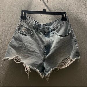 Distressed Denim Women Shorts